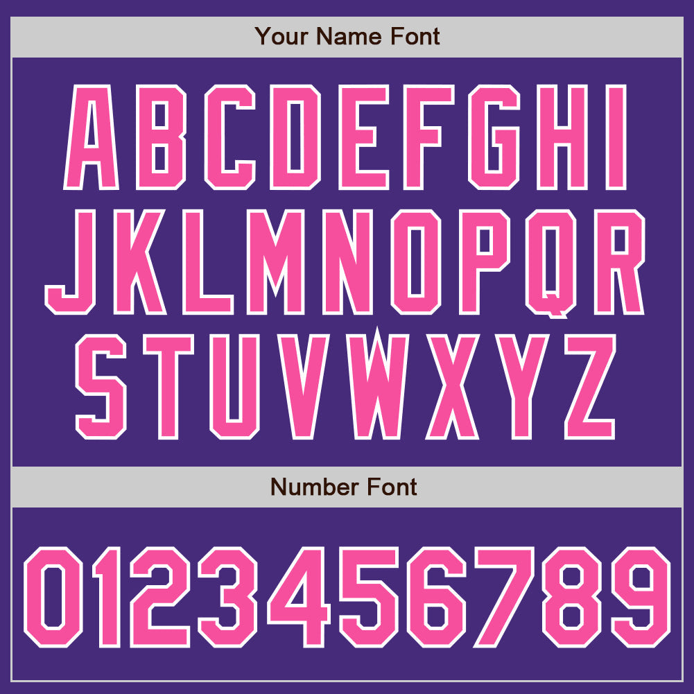 Custom Purple Pink-White Authentic Baseball Jersey - Sky-Custom