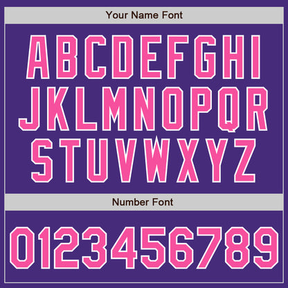 Custom Purple Pink-White Authentic Baseball Jersey - Sky-Custom