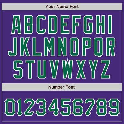 Custom Purple Kelly Green-White Authentic Baseball Jersey - Sky-Custom