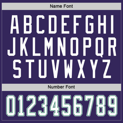 Custom Purple White-Kelly Green Hockey Jersey - Sky-Custom