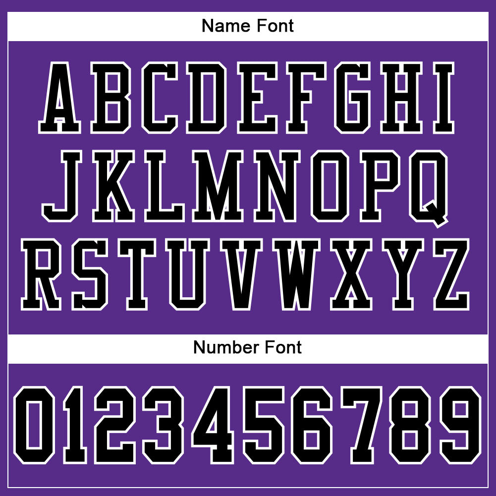 Custom Purple Black-White Mesh Authentic Football Jersey - Sky-Custom