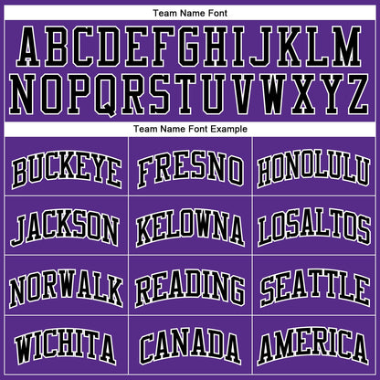 Custom Purple Black-White Authentic Throwback Basketball Jersey - Sky-Custom