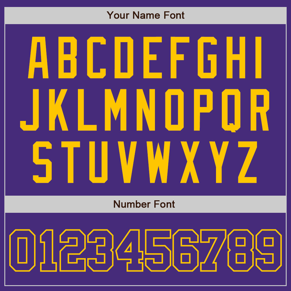 Custom Purple Purple-Gold Authentic Baseball Jersey - Sky-Custom