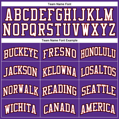 Custom Purple White Red-Black Authentic Throwback Basketball Jersey - Sky-Custom
