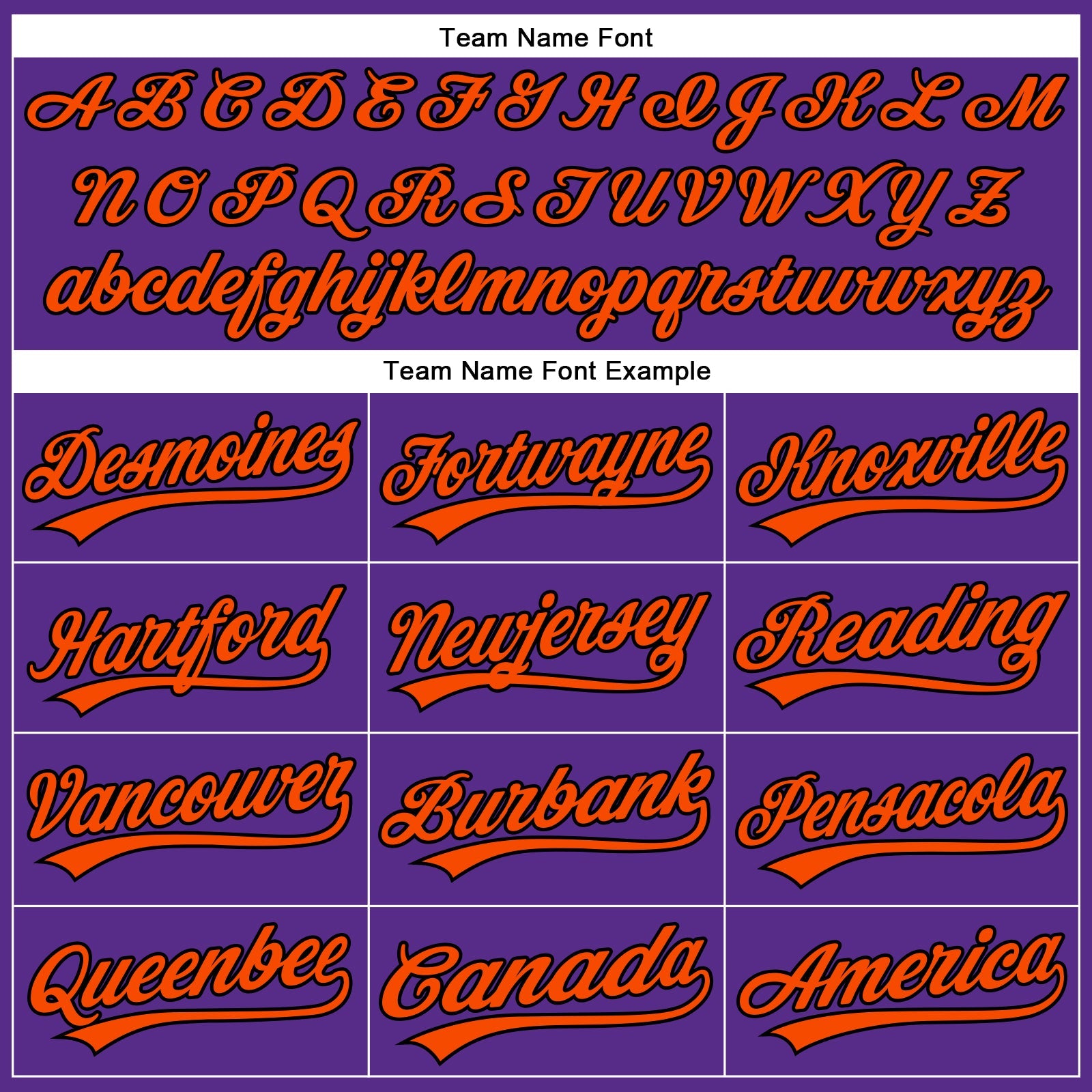 Custom Purple Black Pinstripe Orange Authentic Baseball Jersey - Sky-Custom