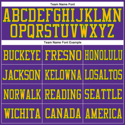 Custom Purple Gold-Kelly Green Mesh Authentic Football Jersey - Sky-Custom