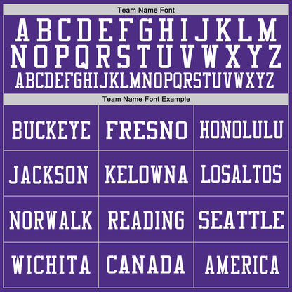 Custom Purple White Mesh Authentic Football Jersey - Sky-Custom