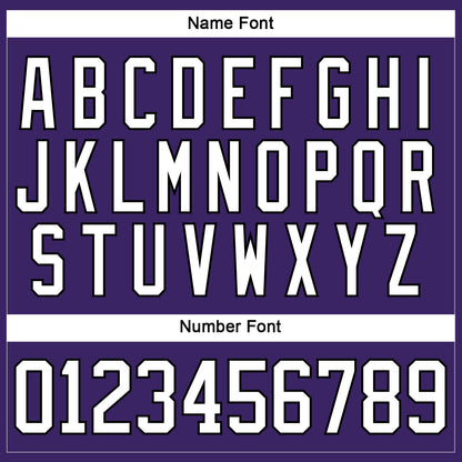 Custom Purple White-Black Hockey Lace Neck Jersey - Sky-Custom