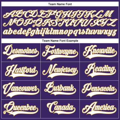 Custom Purple White-Old Gold Hockey Lace Neck Jersey - Sky-Custom