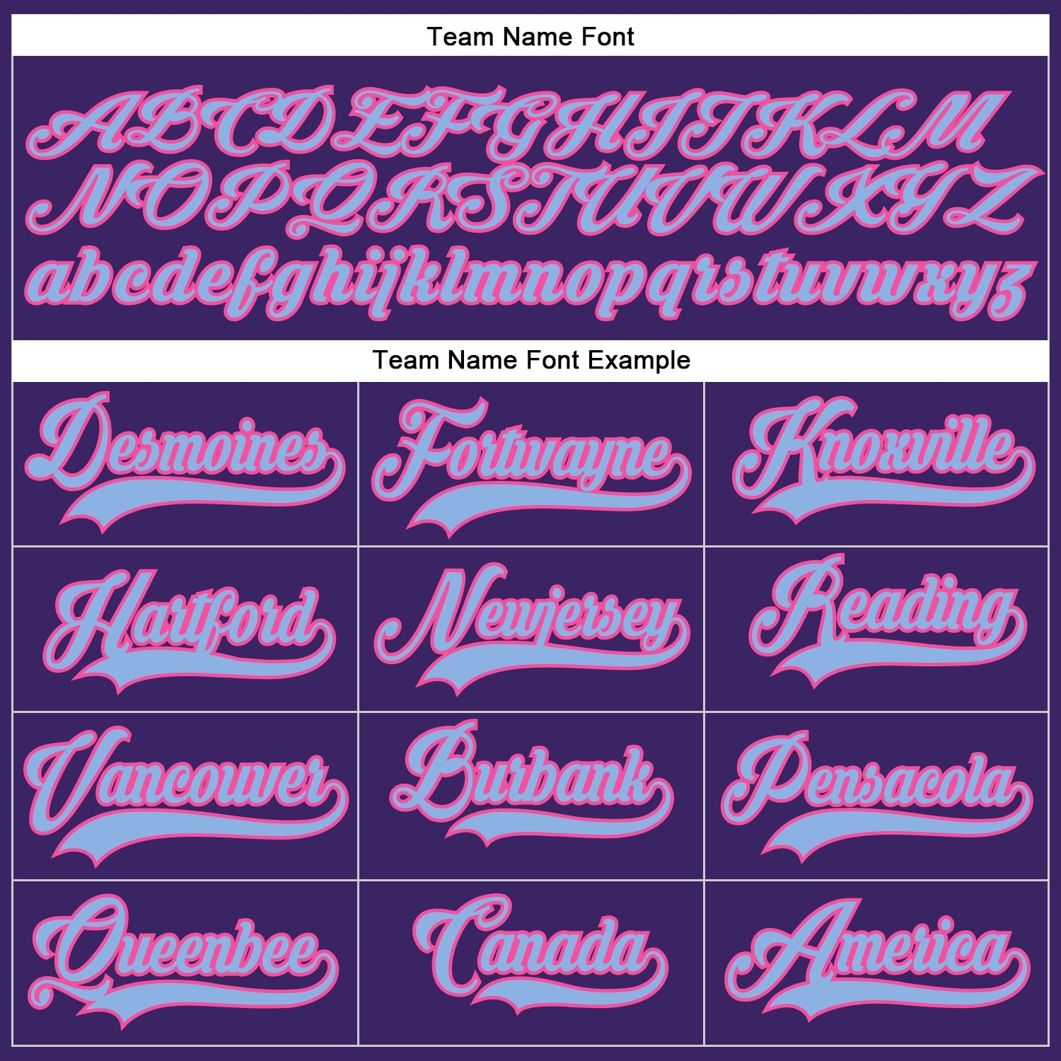 Custom Purple Light Blue-Pink Hockey Lace Neck Jersey - Sky-Custom