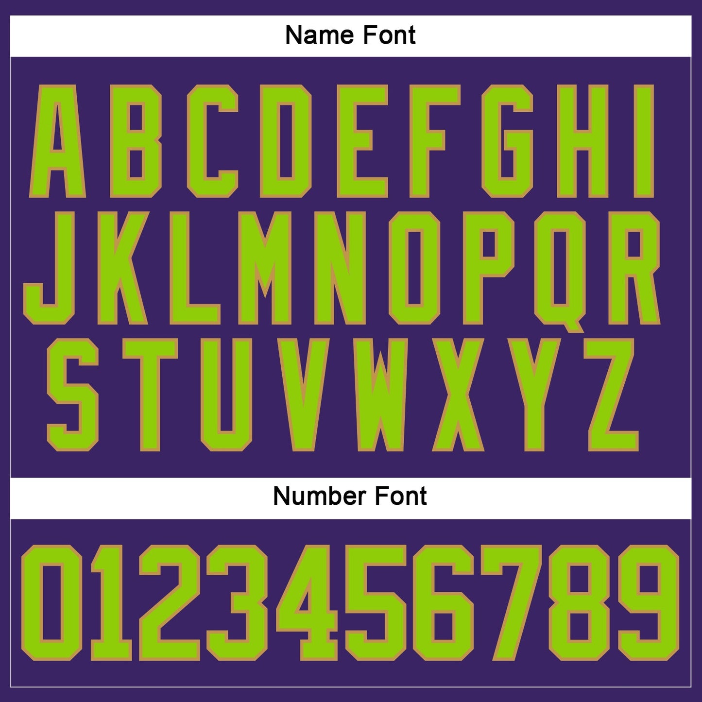 Custom Purple Neon Green-Old Gold Hockey Lace Neck Jersey - Sky-Custom