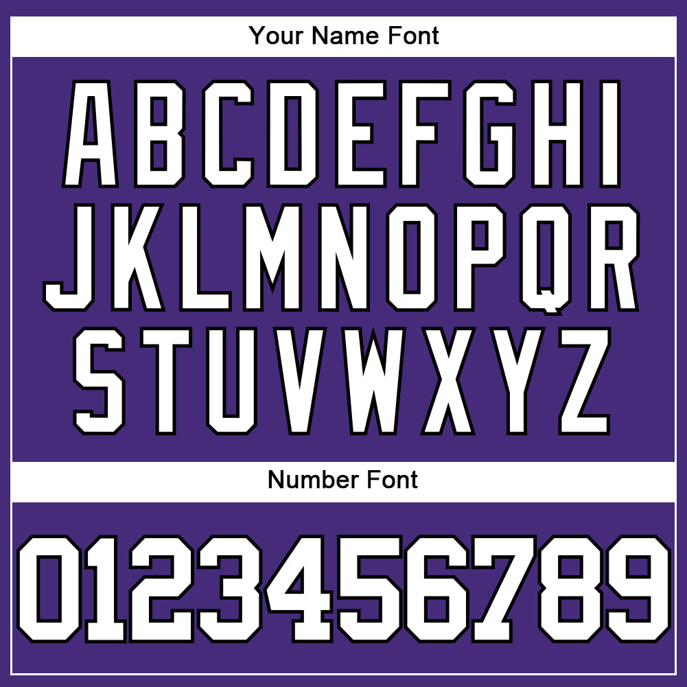 Custom Purple White-Black Authentic Baseball Jersey - Sky-Custom