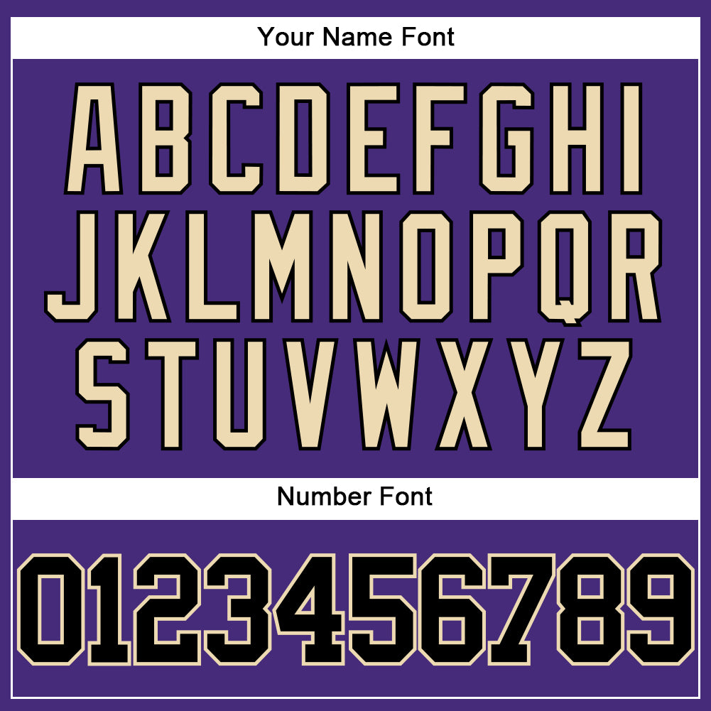 Custom Purple Black-City Cream Authentic Baseball Jersey - Sky-Custom