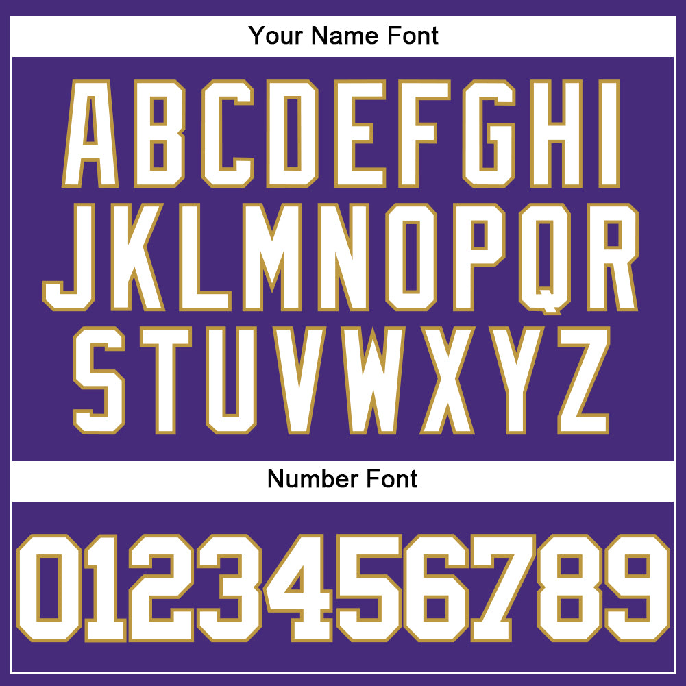 Custom Purple White-Old Gold Authentic Baseball Jersey - Sky-Custom