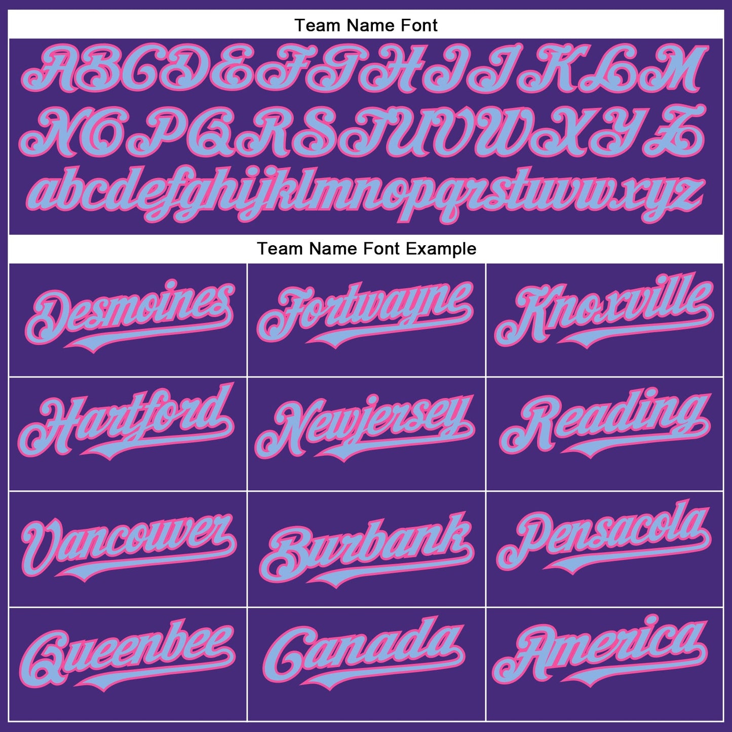 Custom Purple Light Blue-Pink Authentic Baseball Jersey - Sky-Custom