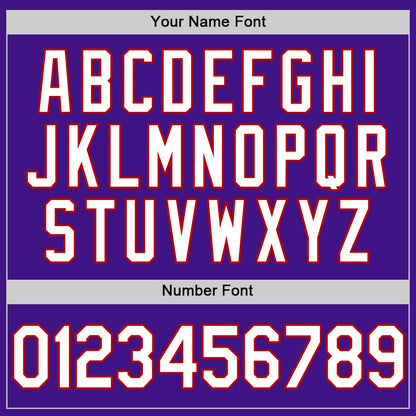 Custom Purple White-Red Authentic Throwback Baseball Jersey - Sky-Custom