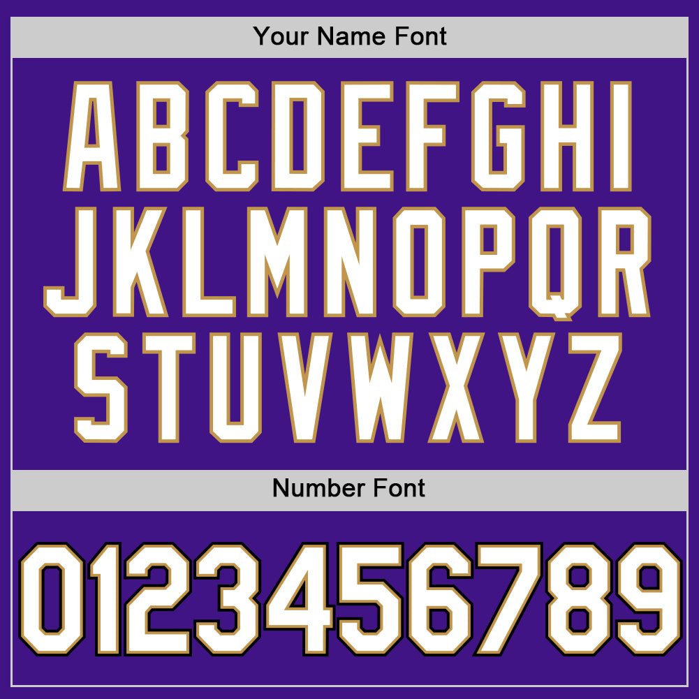 Custom Purple Old Gold-Black Authentic Throwback Baseball Jersey - Sky-Custom