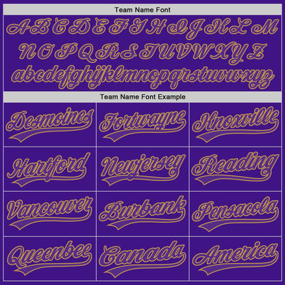Custom Purple Old Gold-Black Authentic Throwback Baseball Jersey - Sky-Custom