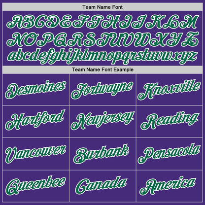 Custom Purple Kelly Green-White Authentic Throwback Basketball Jersey - Sky-Custom