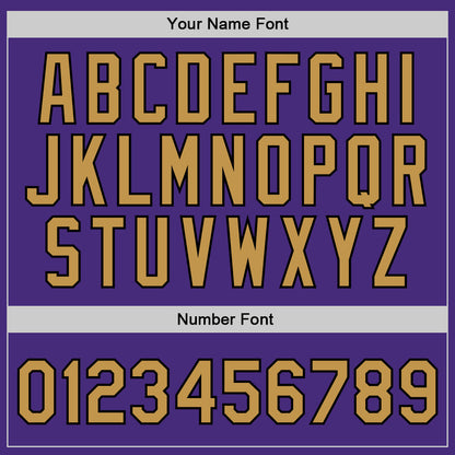 Custom Purple Old Gold-Black Authentic Throwback Basketball Jersey - Sky-Custom