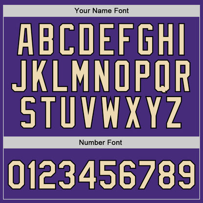 Custom Purple Cream-Black Authentic Throwback Basketball Jersey - Sky-Custom
