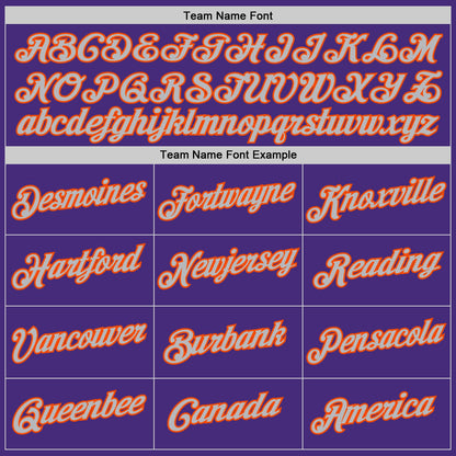 Custom Purple Orange-Gray Authentic Throwback Basketball Jersey - Sky-Custom