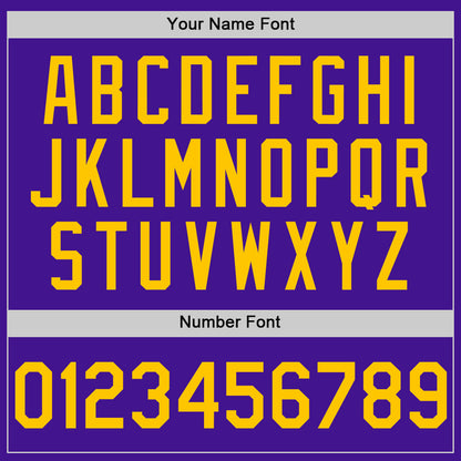 Custom Purple Yellow Mesh Authentic Throwback Baseball Jersey - Sky-Custom