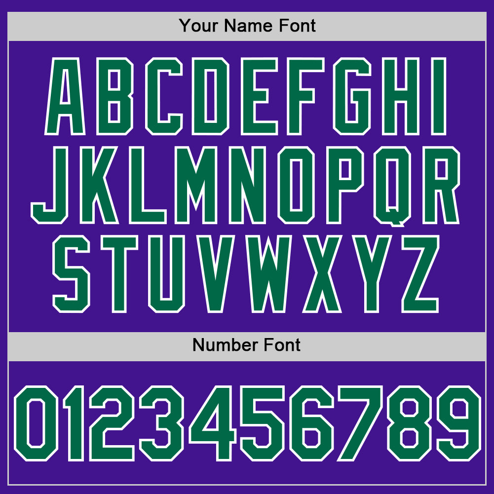 Custom Purple Kelly Green-White Mesh Authentic Throwback Baseball Jersey - Sky-Custom