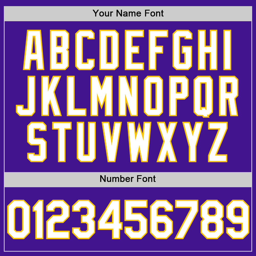 Custom Purple White-Yellow Mesh Authentic Throwback Baseball Jersey - Sky-Custom