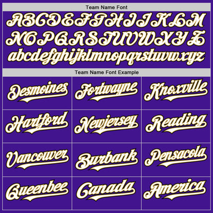 Custom Purple Old Gold-Black Mesh Authentic Throwback Baseball Jersey - Sky-Custom