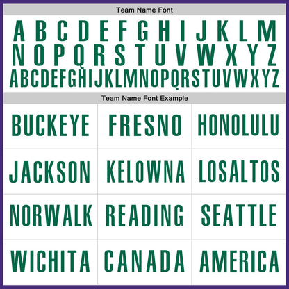 Custom Purple Kelly Green-White Authentic Baseball Jersey - Sky-Custom