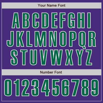 Custom Purple Kelly Green-White Authentic Baseball Jersey - Sky-Custom