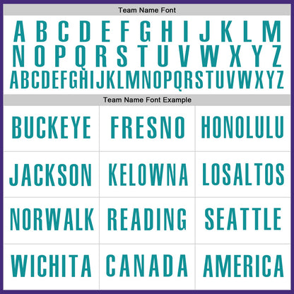 Custom Purple White-Teal Authentic Baseball Jersey - Sky-Custom