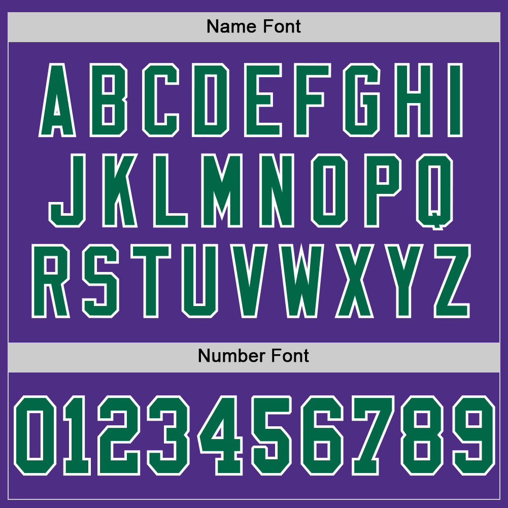Custom Purple Kelly Green-White Mesh Authentic Throwback Football Jersey - Sky-Custom