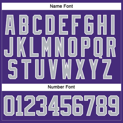 Custom Purple Gray-White Hockey Lace Neck Jersey - Sky-Custom