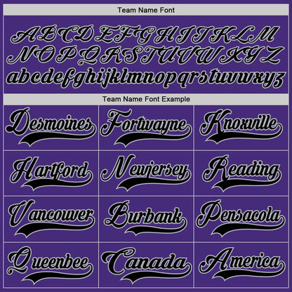 Custom Purple Black-Gray Hockey Lace Neck Jersey - Sky-Custom