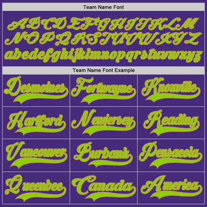 Custom Purple Neon Green-Old Gold Hockey Lace Neck Jersey - Sky-Custom