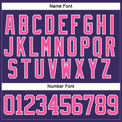 Custom Purple Pink-White Hockey Jersey - Sky-Custom