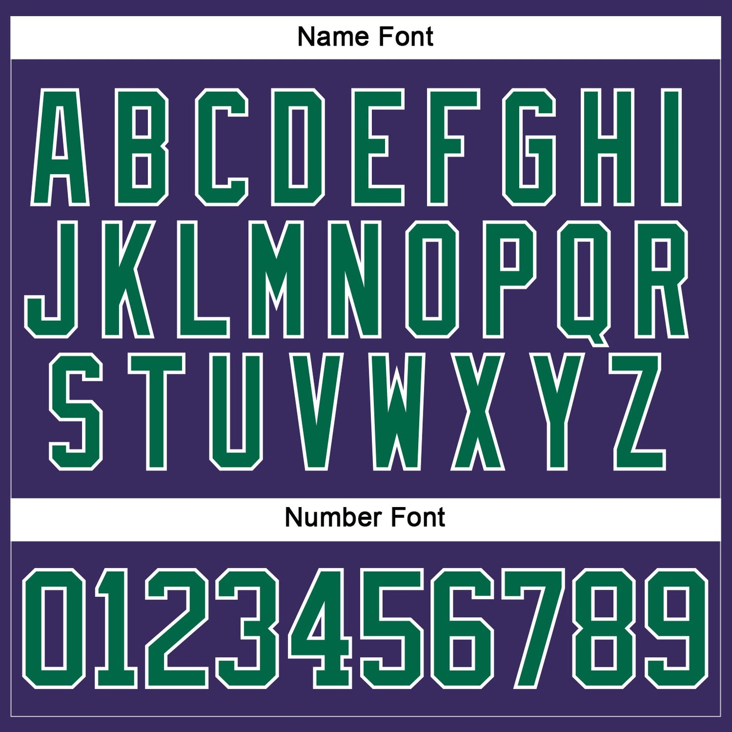 Custom Purple Kelly Green-White Hockey Jersey - Sky-Custom