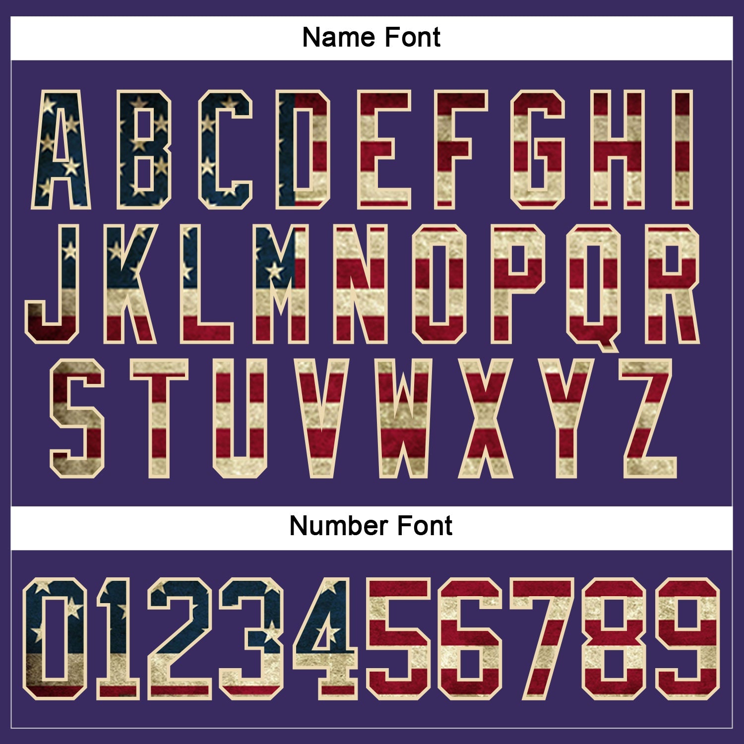 Custom Purple Vintage USA Flag Cream-Black Hockey Jersey - Sky-Custom