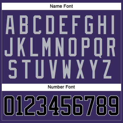 Custom Purple Black-Gray Hockey Jersey - Sky-Custom