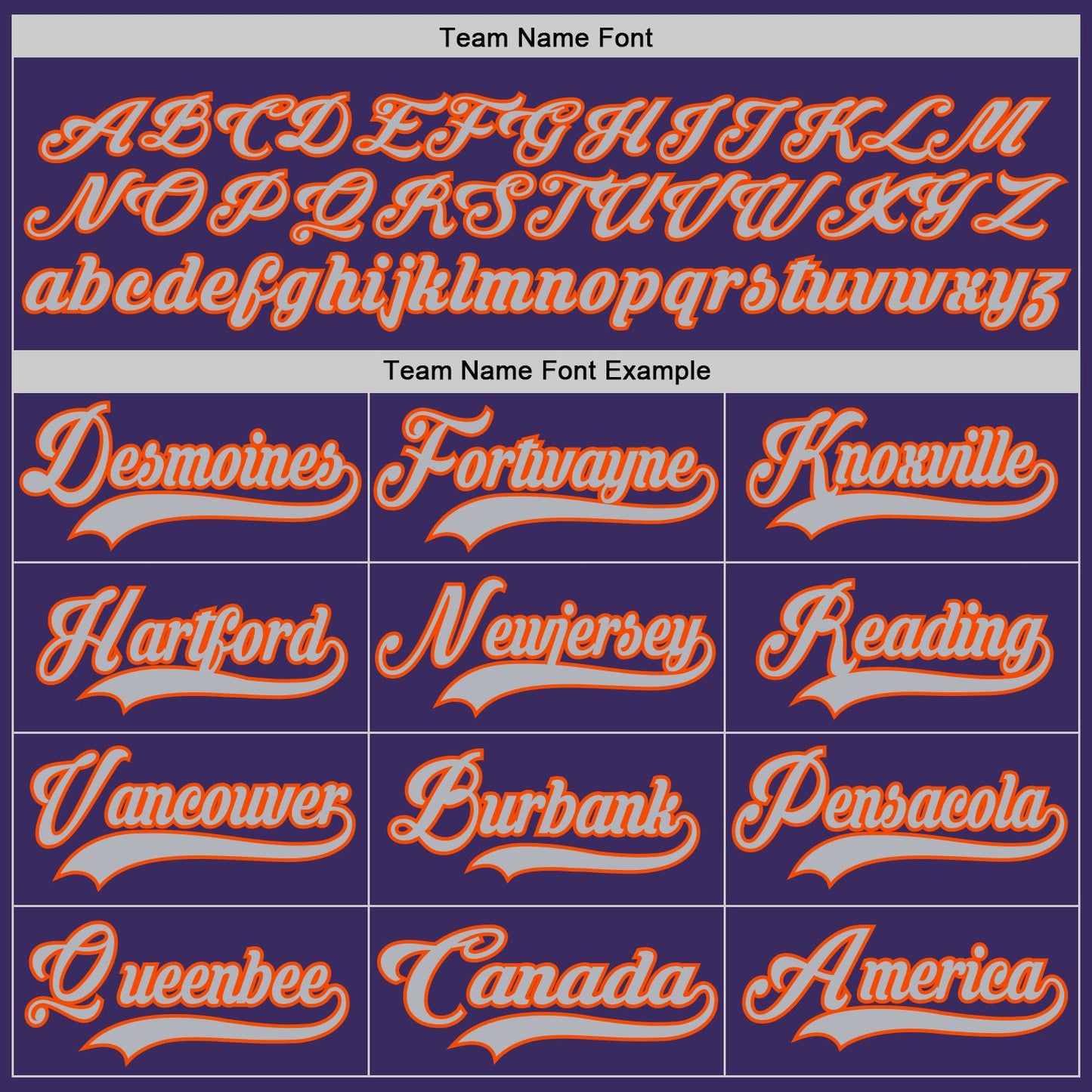 Custom Purple Gray-Orange Hockey Jersey - Sky-Custom