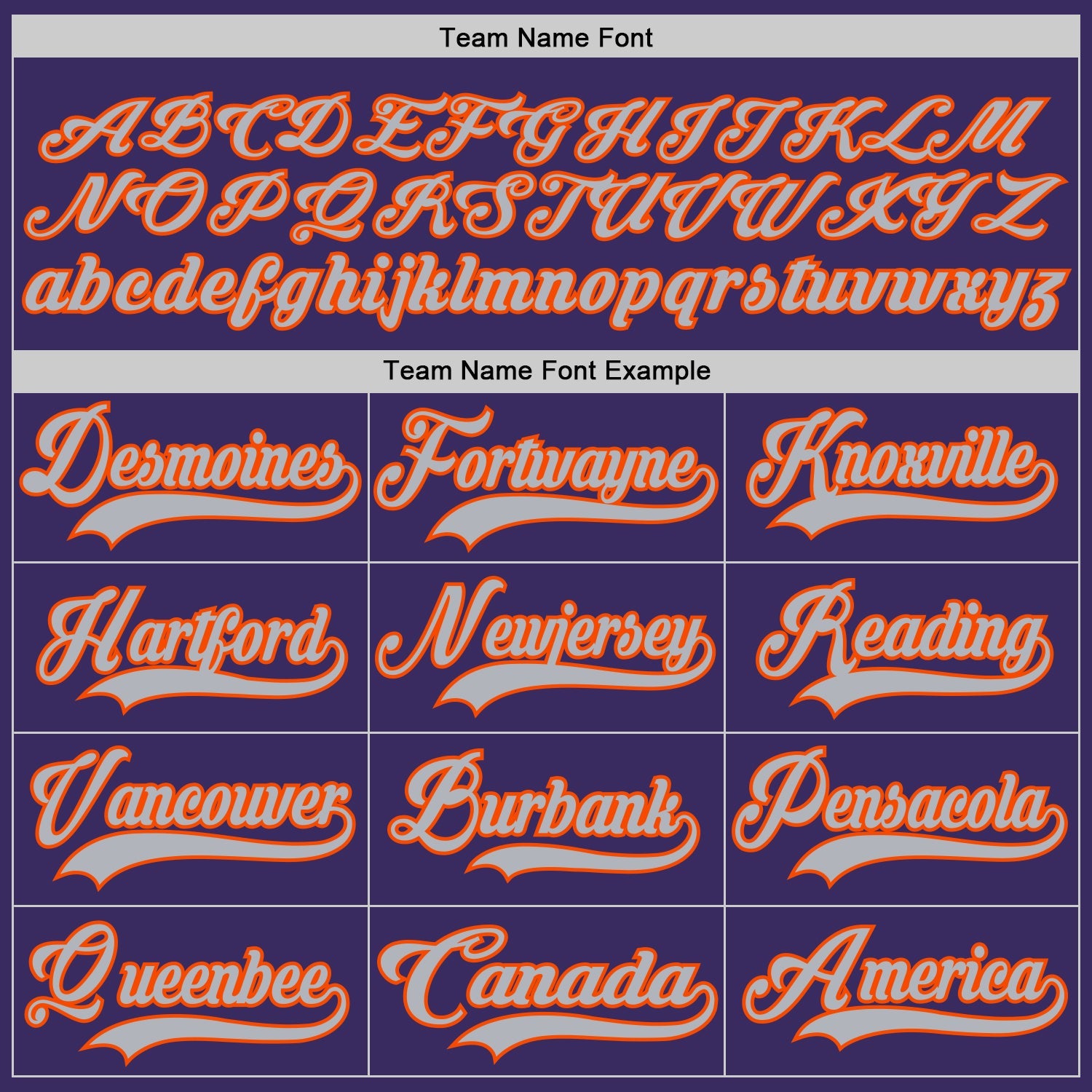 Custom Purple Gray-Orange Hockey Jersey - Sky-Custom