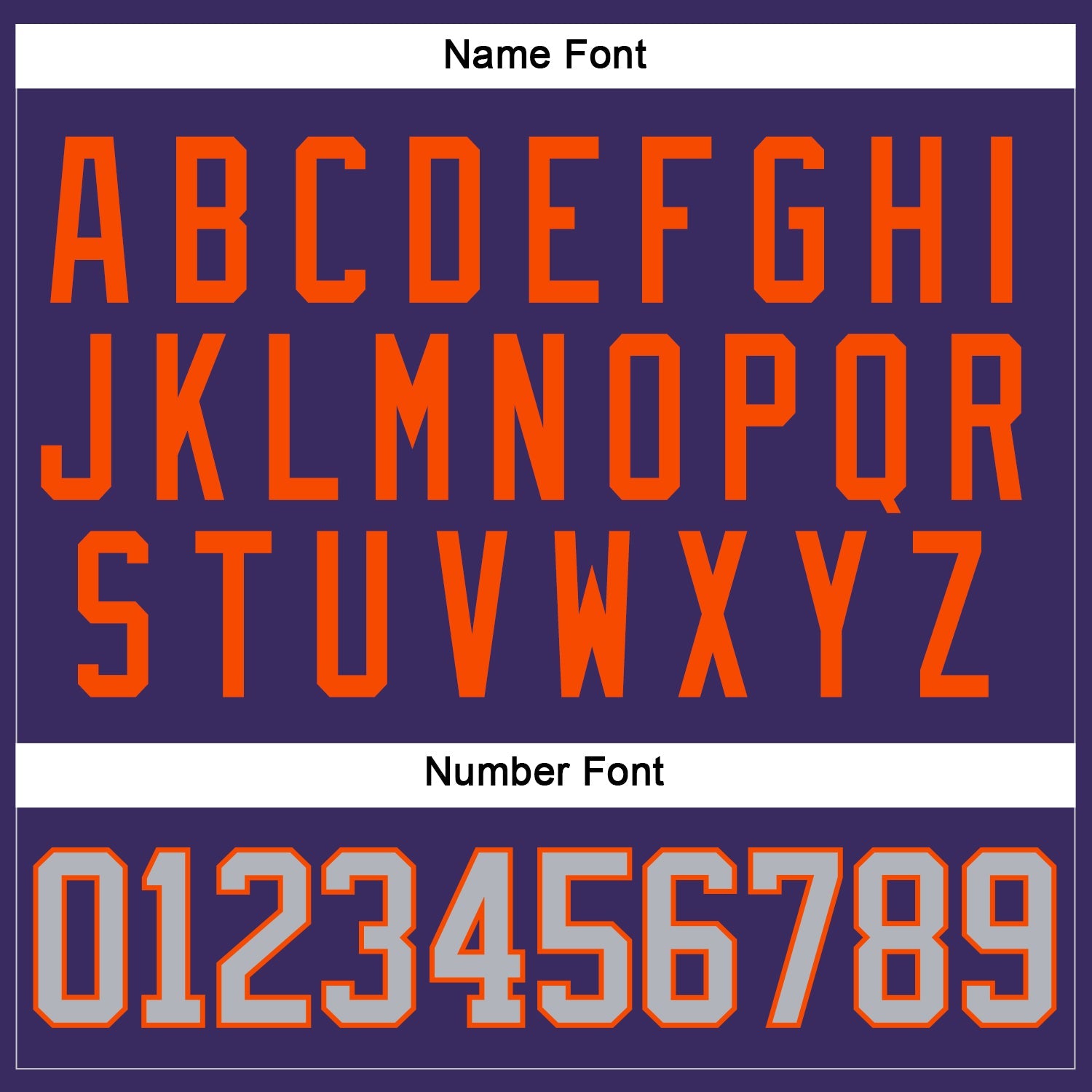 Custom Purple Gray-Orange Hockey Jersey - Sky-Custom