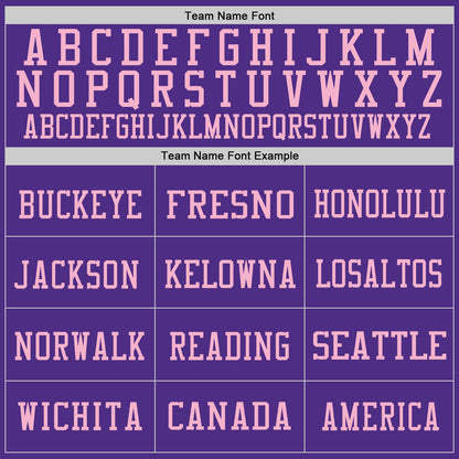 Custom Purple Light Pink Mesh Authentic Football Jersey - Sky-Custom