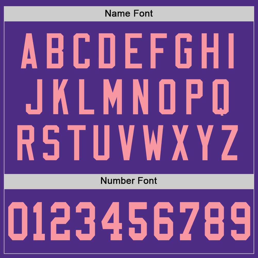 Custom Purple Medium Pink Mesh Authentic Football Jersey - Sky-Custom