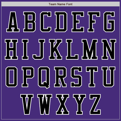 Custom Purple Black-White Authentic Baseball Jersey - Sky-Custom