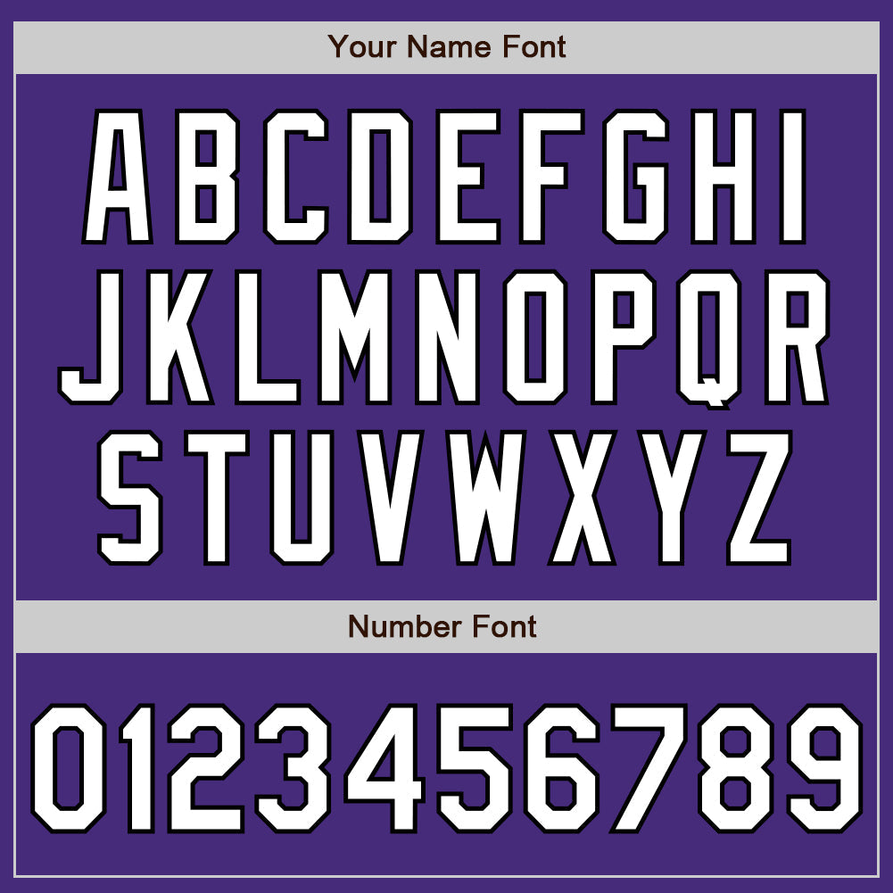 Custom Purple White-Black Authentic Baseball Jersey - Sky-Custom