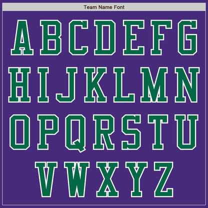 Custom Purple Kelly Green-White Authentic Baseball Jersey - Sky-Custom