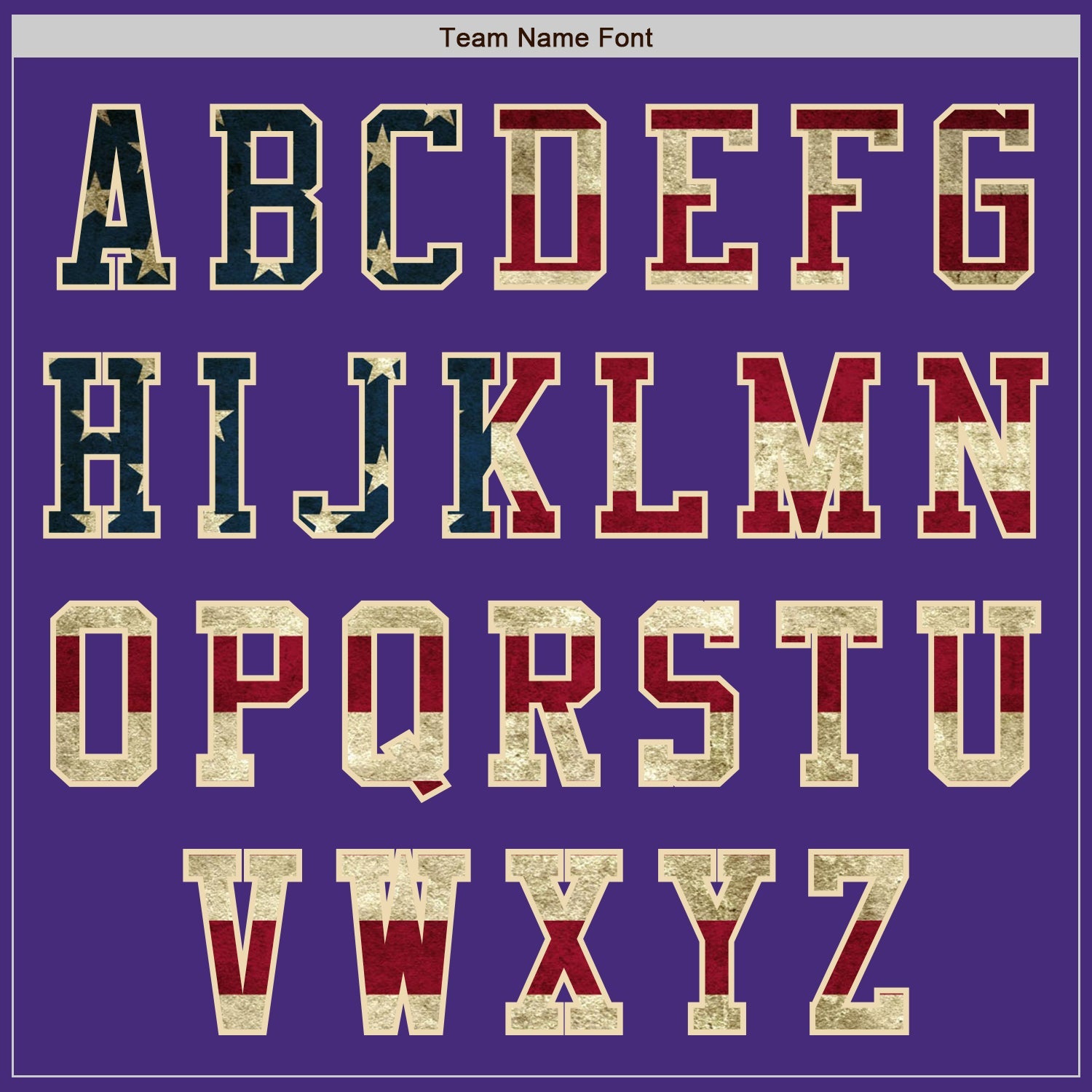 Custom Purple Vintage USA Flag-Cream Authentic Baseball Jersey - Sky-Custom